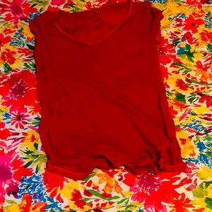 Red see through t-shirt